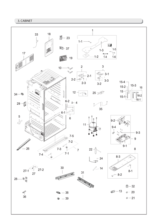 Cabinet parts