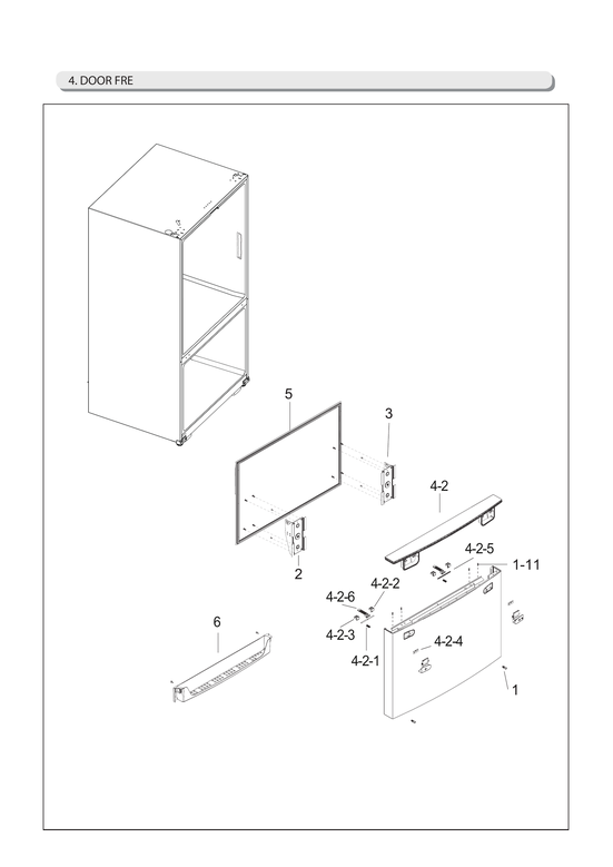 Freezer door parts