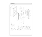 Samsung RF23HCEDBSG/AA-00 left refrigerator door parts diagram