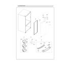 Samsung RF23HCEDBSG/AA-00 right refrigerator door parts diagram