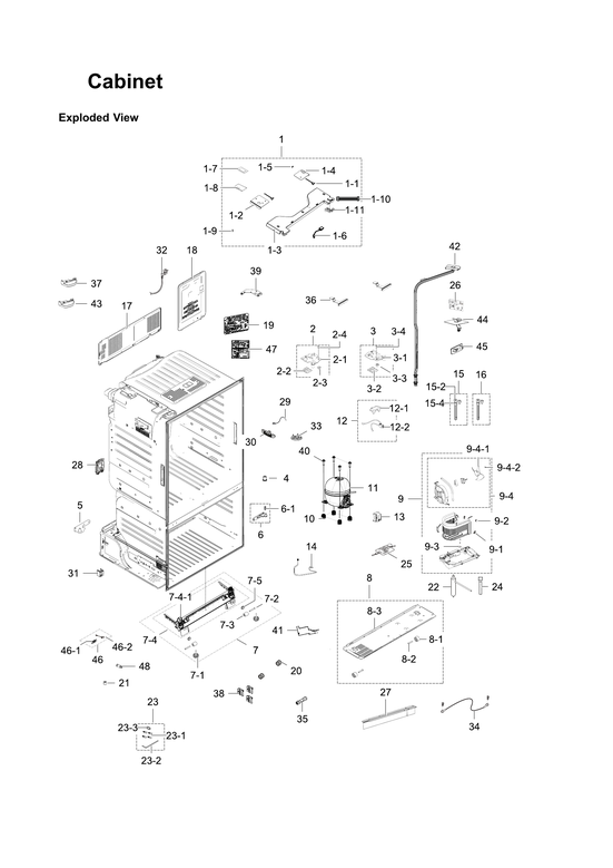 Cabinet parts
