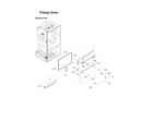 Samsung RF23HTEDBSR/AA-12 freezer door parts diagram