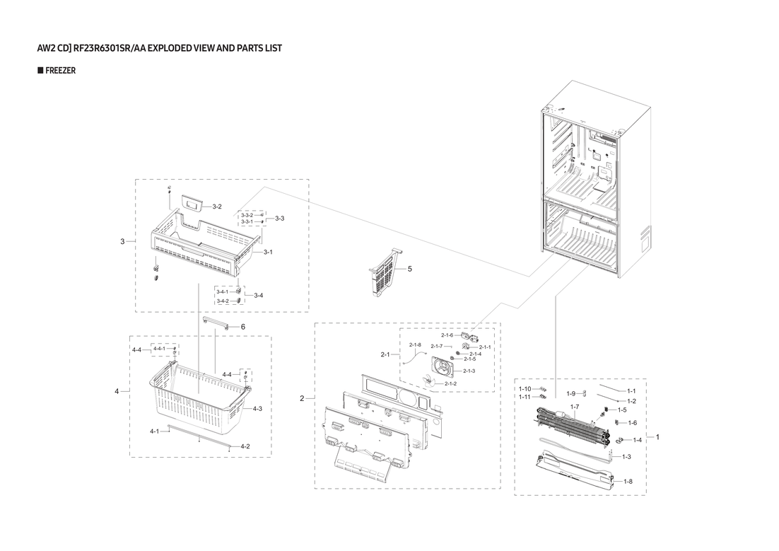 Freezer parts