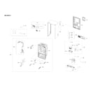 Samsung RF23R6301SR/AA-00 cabinet 2 parts diagram