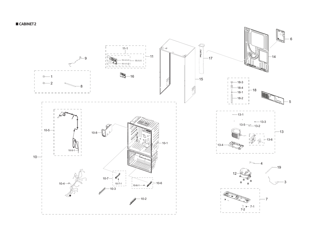 Cabinet 2 parts