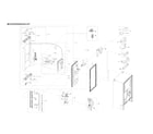 Samsung RF23R6301SR/AA-00 left refrigerator door parts diagram