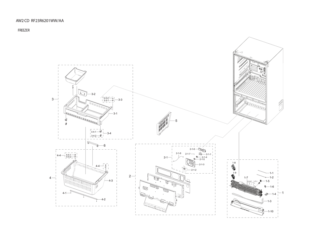 Freezer parts