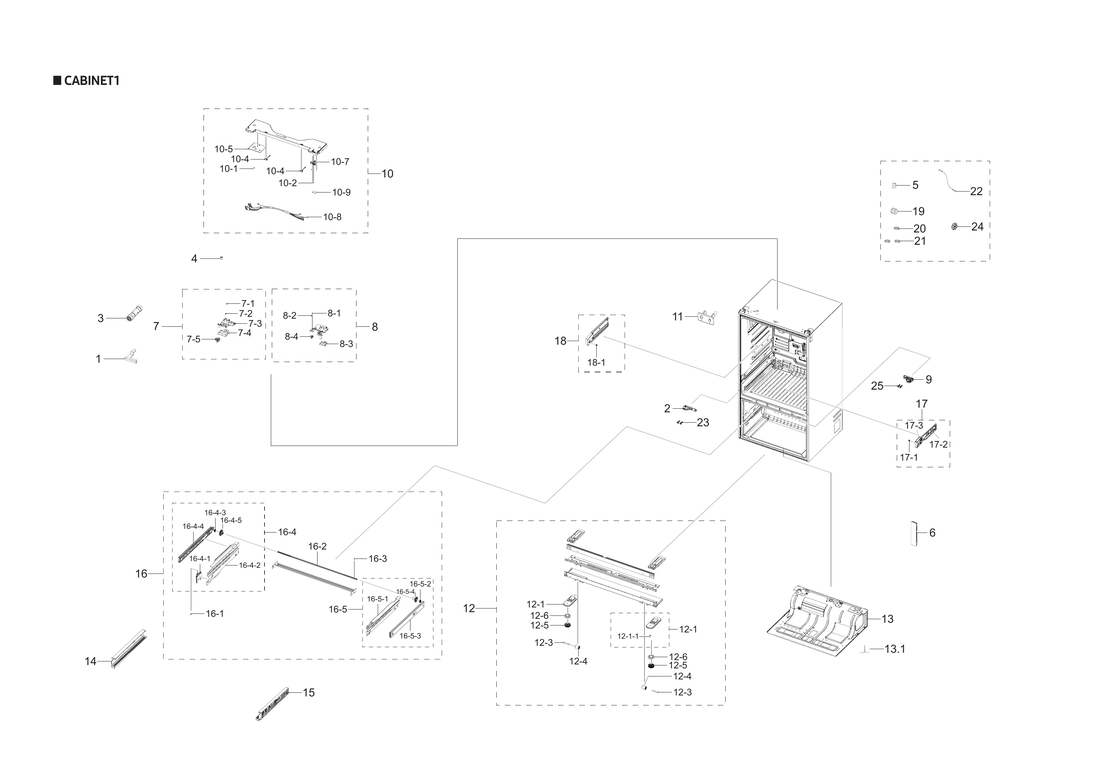Cabinet 1 parts