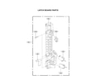 Kenmore Elite 72187587611 latch board parts diagram