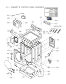 Cabinet & control panel assy