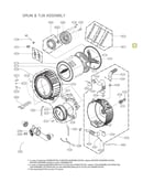 Drum & tub assy