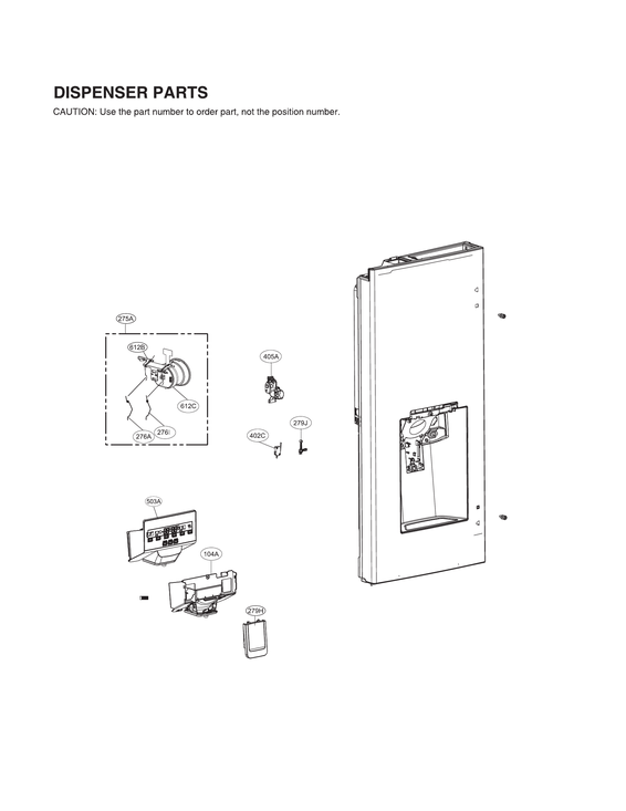 DISPENSER PARTS