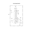 LG LMVM2033BM/00 latch board parts diagram