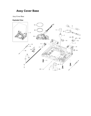Base cover assy