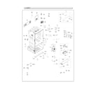 Samsung RF28HDEDBSG/AA-00 cabinet parts diagram