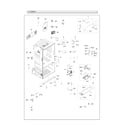 Samsung RF28HDEDBSG/AA-00 cabinet parts diagram