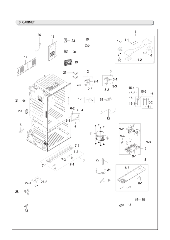 Cabinet parts
