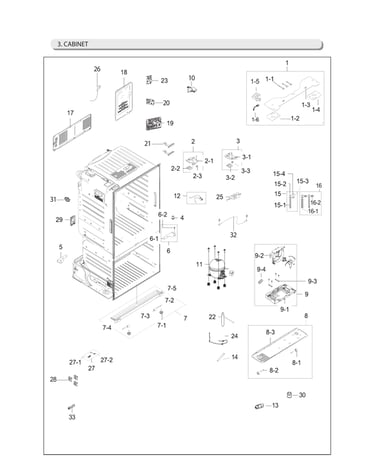 Cabinet parts
