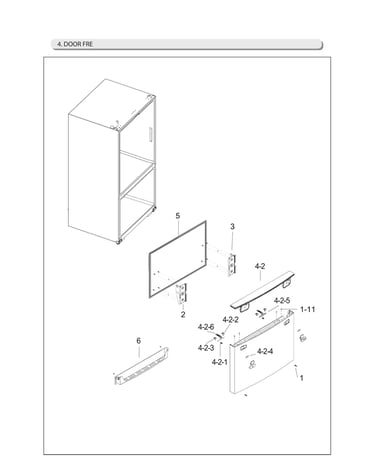 Freezer door parts