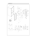 Samsung RF28HDEDBSG/AA-00 left refrigerator door parts diagram