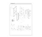 Samsung RF28HDEDBSG/AA-00 left refrigerator door parts diagram