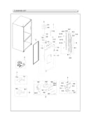 Left refrigerator door parts