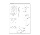 Samsung RF28HDEDBSG/AA-00 right refrigerator door parts diagram