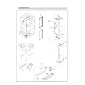 Samsung RF28HDEDBSG/AA-00 right refrigerator door parts diagram