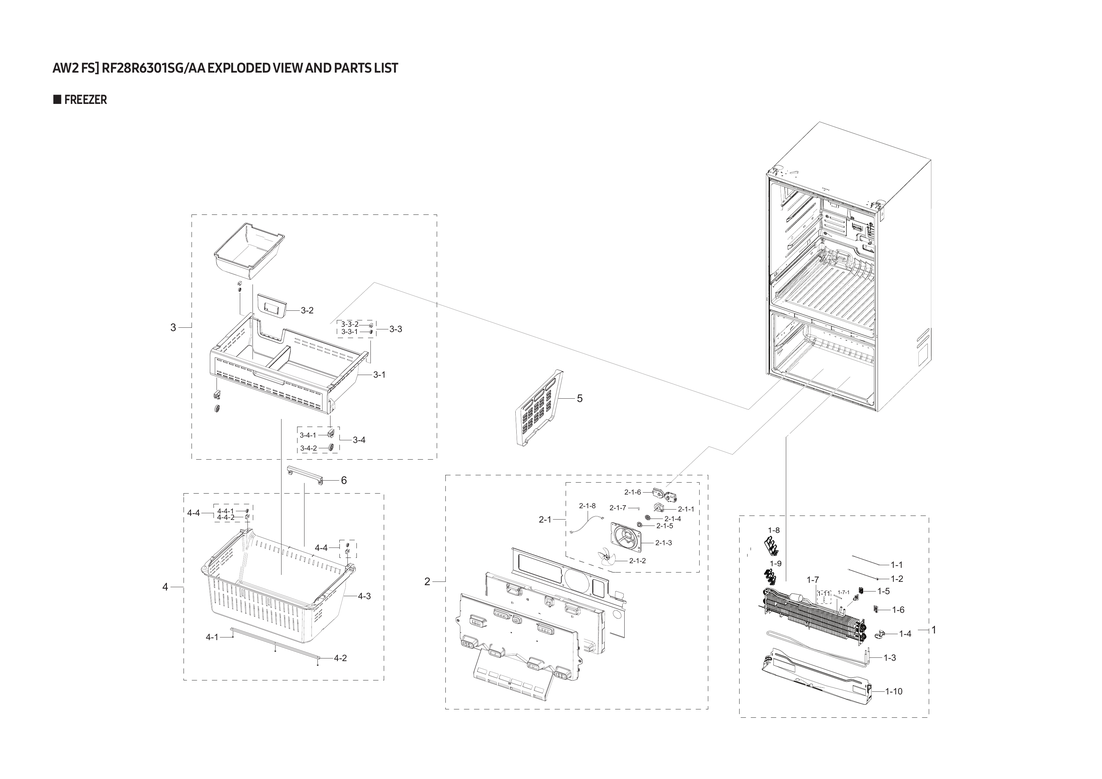 Freezer parts