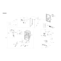 Samsung RF28R6301SG/AA-00 cabinet 2 parts diagram