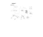 Samsung RF28R7551DT/AA-00 cabinet 1 parts diagram