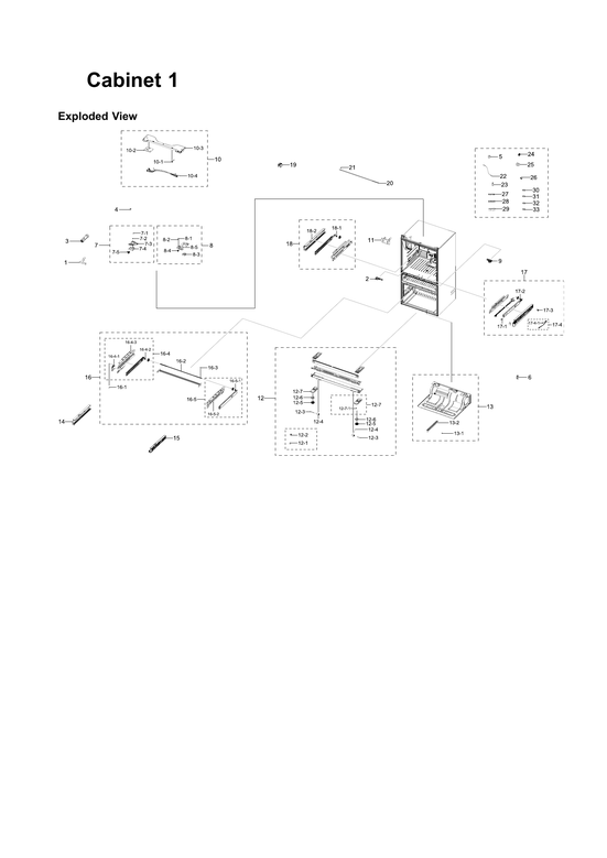 Cabinet 1 parts