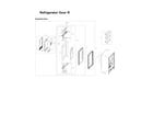 Samsung RF28R7551DT/AA-00 right refrigerator door parts diagram