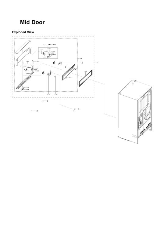 Mid door parts