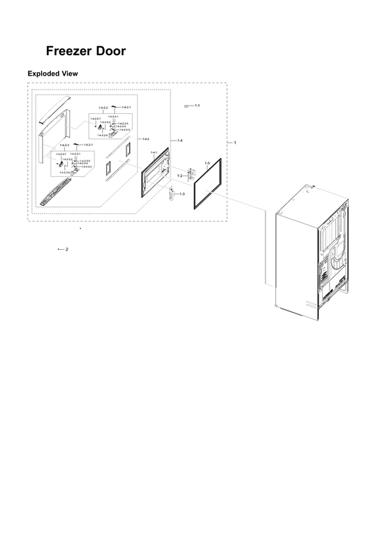 Freezer door parts