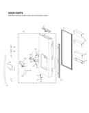 Dispenser door parts