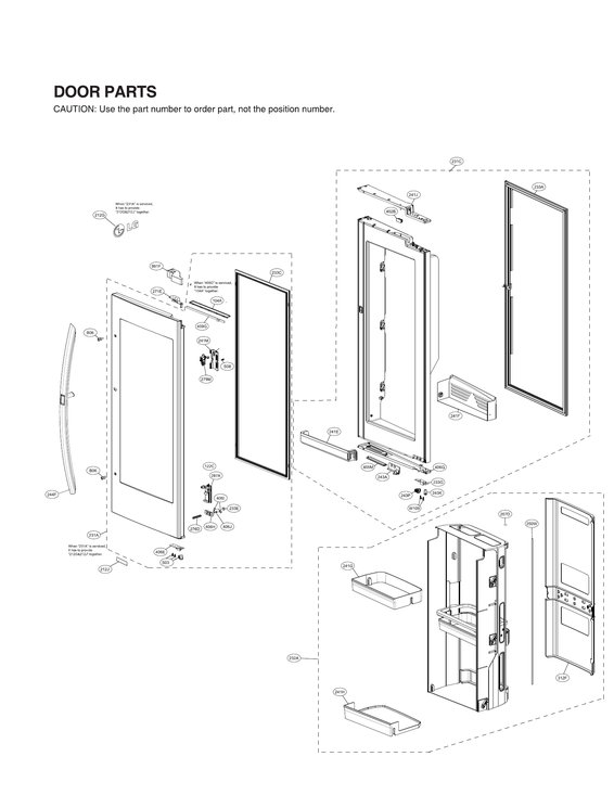 Refrigerator door parts