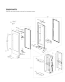 Refrigerator door parts