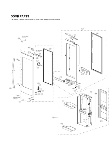 Refrigerator door parts