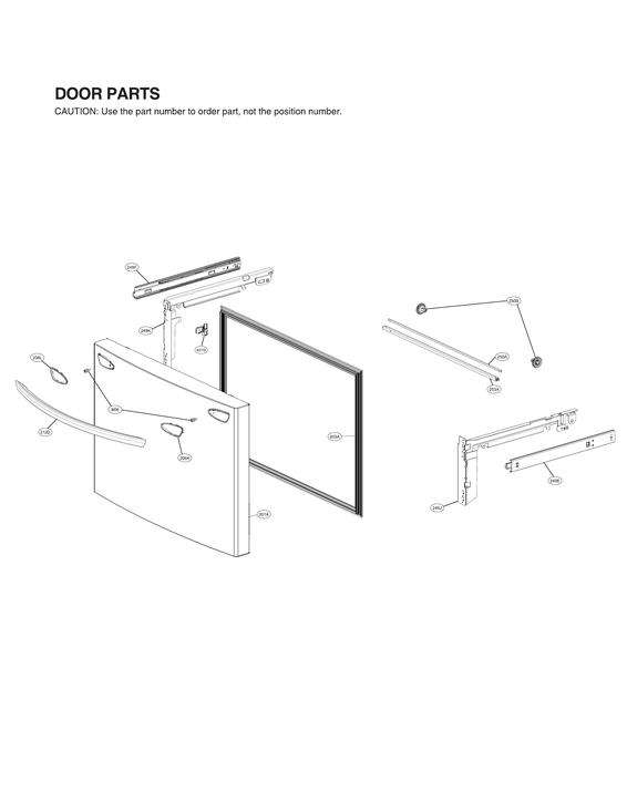 Freezer door parts