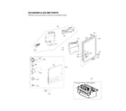 LG LRFVS3006D/01 ice maker & ice bin parts diagram