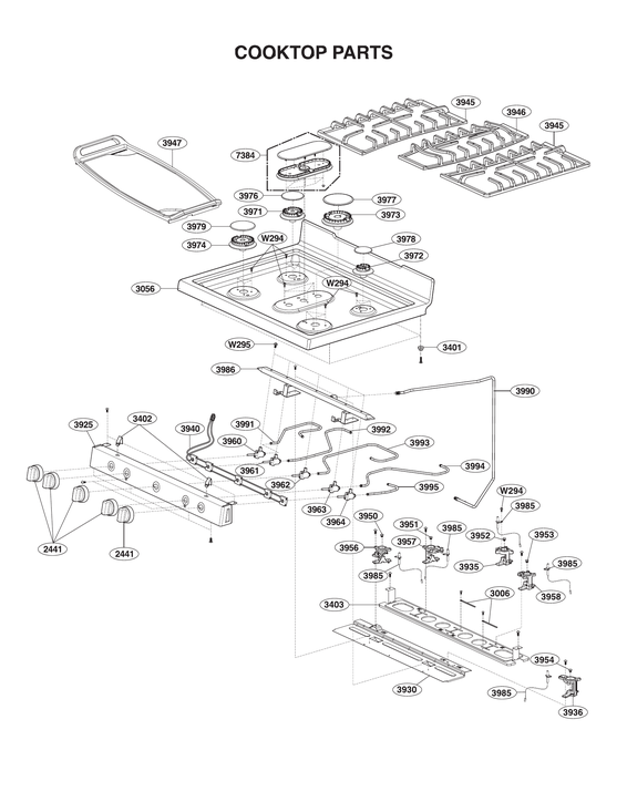 COOKTOP PARTS