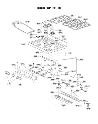 Cooktop parts