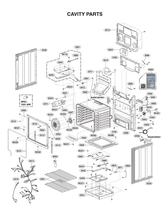 CAVITY PARTS