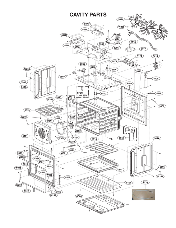 Cavity parts