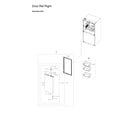 Samsung RF29A9671SG/AA-00 right refrigerator door parts diagram