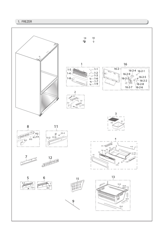 Freezer parts