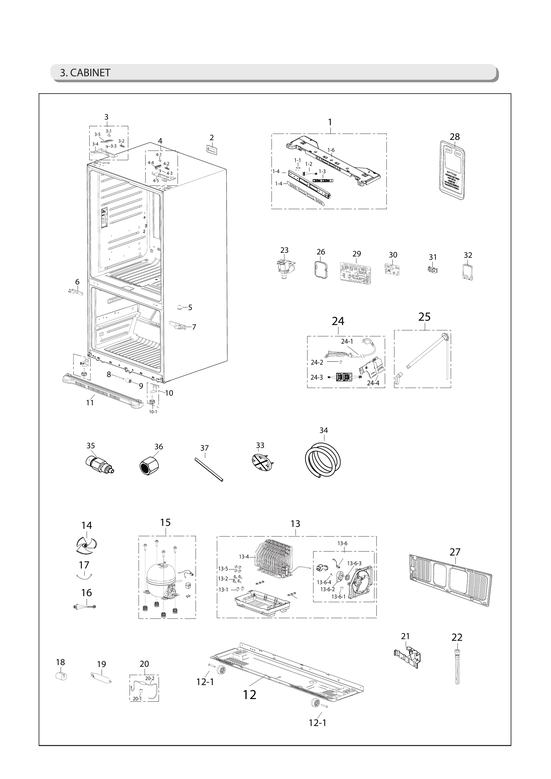 Cabinet parts