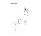 Samsung RF29A9671SR/AA-00 right refrigerator door parts diagram