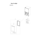 Samsung RF29A9671SR/AA-00 right freezer door parts diagram